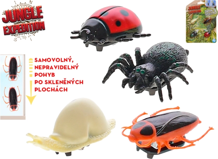 Jungle Expedition lipīgi kukaiņi 4 cm – komplekts 4 gab.