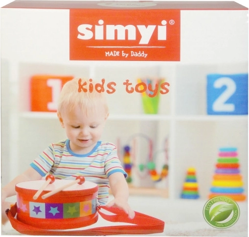Bērnu bungas ar vālītēm un siksnu