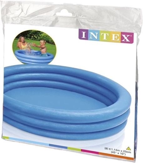 Intex Crystal Blue Inflatable Kids' Pool 114 × 25 cm