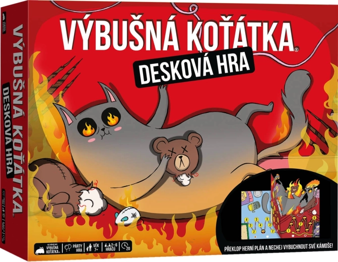 Asmodee Sprādzienbīstamie kaķēni galda spēle