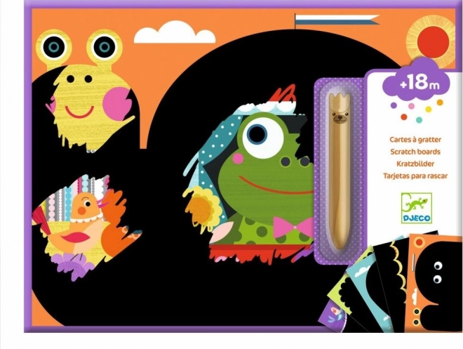 Izskrāpējamo attēlu komplekts pašiem mazākajiem DJECO – atklāšana