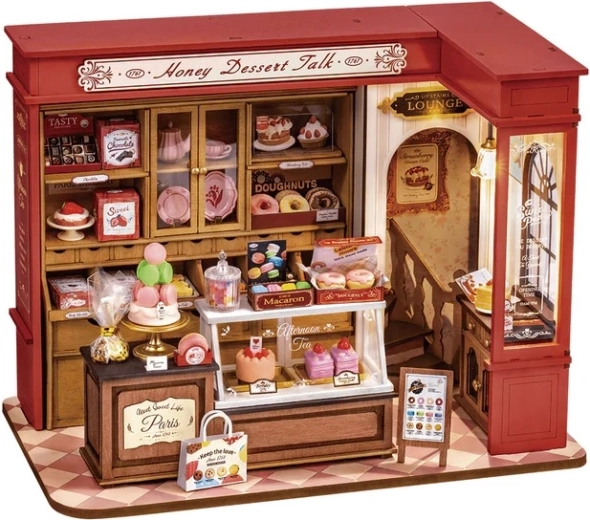 RoboTime 3D Wooden Miniature Dollhouse Puzzle Honey Confectionery