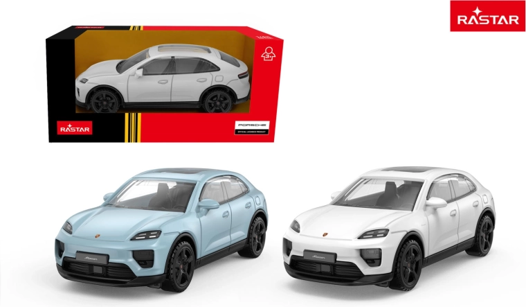 Metāla auto Porsche Macan Rastar 1:43, zils - 1 gab.