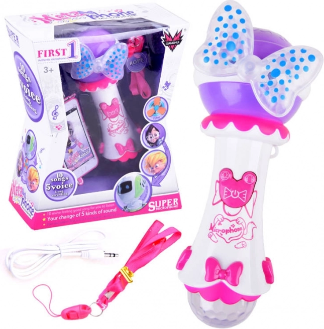 Bērnu karaoke mikrofons ar ierakstīšanu un MP3 – Mikrofons