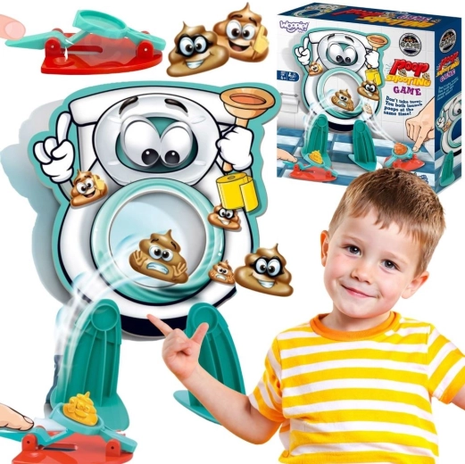 Woopie family skill game Toilet Poop Shootout