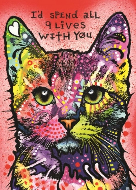 PUZZLE Heye Jolly Pets: Deviņi dzīvi 1000 gabalu