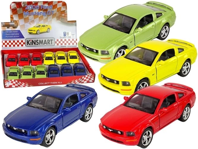 Metāla automašīna Ford Mustang GT 2006 1:38 ar atvelkamu piedziņu