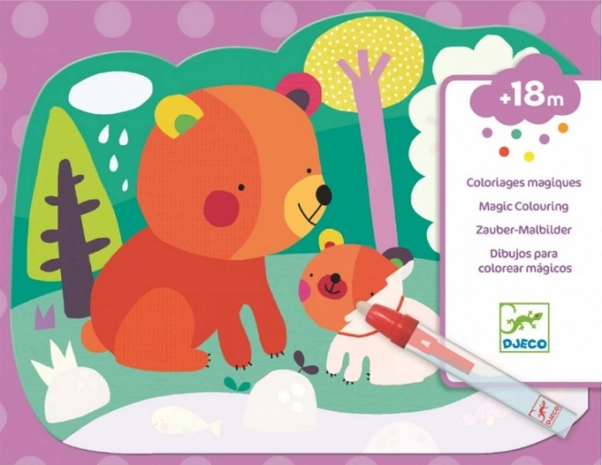 DJECO ūdens krāsojamās lapas – meža dzīve