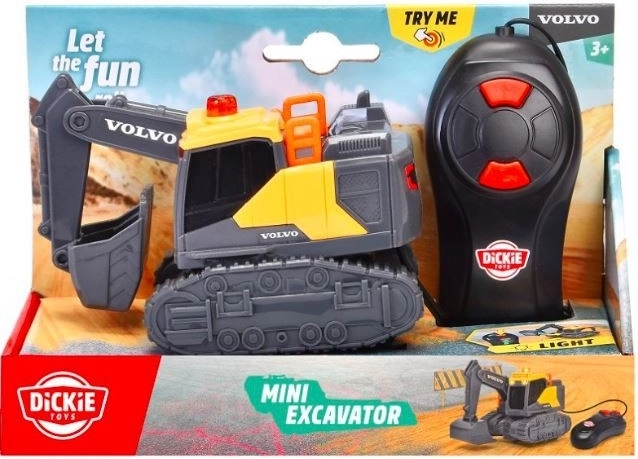 Bērnu RC kāpurķēžu ekskavators VOLVO 14 cm ar gaismu