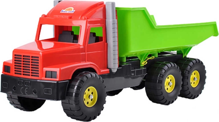 Plastmasas pašizgāzējs kravas auto Tatra 77 cm sarkani-zaļš - 1 gab.