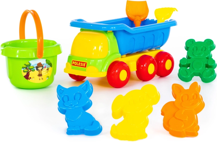 Sand Set with Dump Truck and Bucket
