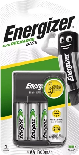 Energizer USB bateriju lādētājs ar AA akumulatoriem