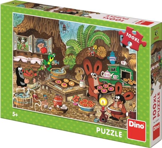 Dino puzzle Little Mole in the kitchen 100 XL pieces