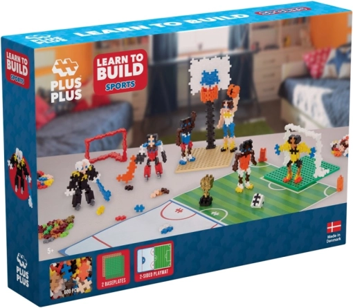 Plus-Plus mācies būvēt – Sports, konstruktors 600 gab.