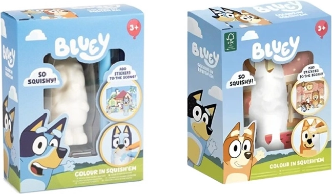 Bluey mīksta squishy figūriņa krāsošanai