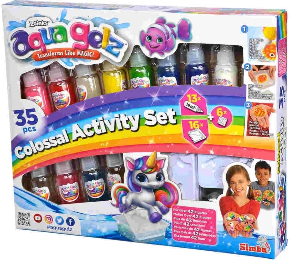 Aqua Gelz creative mega set with 13 gel colors