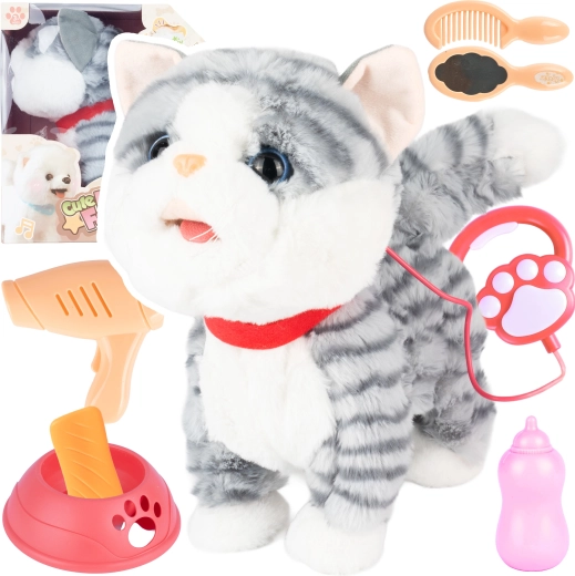 Plush Tomcat Bonifác with batteries