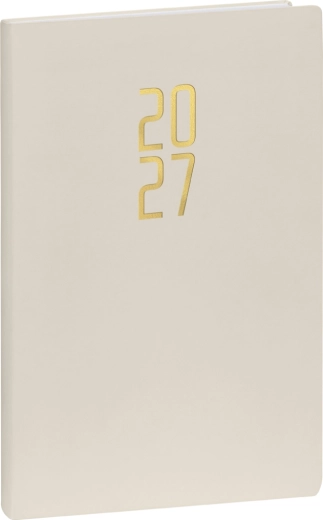 Notique weekly diary Ponza 2027, cream, 15 × 21 cm