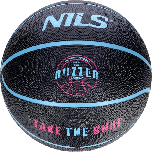 NILS Buzzer Basketball Size 7 – Black