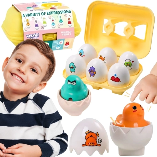 Woopie Montessori Egg and Chick Shape Sorter - 6 pcs