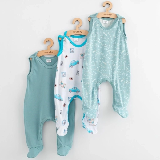 New Baby Classic II Baby Rompers for Boys - 3 Pieces