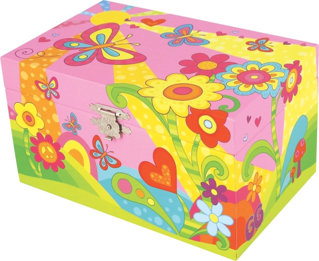 Muzikāla dārglietu lādīte Goki butterfly meadow – 1 gab.