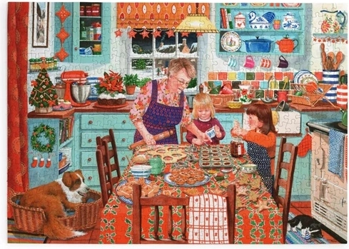 House of Puzzles Ziemassvētku cepšana – 500 lielu detaļu