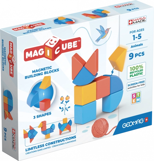 Geomag magicube shapes – magnētiskais konstruktors 9 detaļas