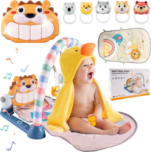 Interactive Play Mat with Piano – Animal Theme
