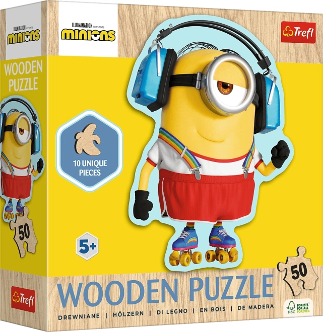 Koka puzle 50 detaļas MINIONS / ES, NELIETIS 4