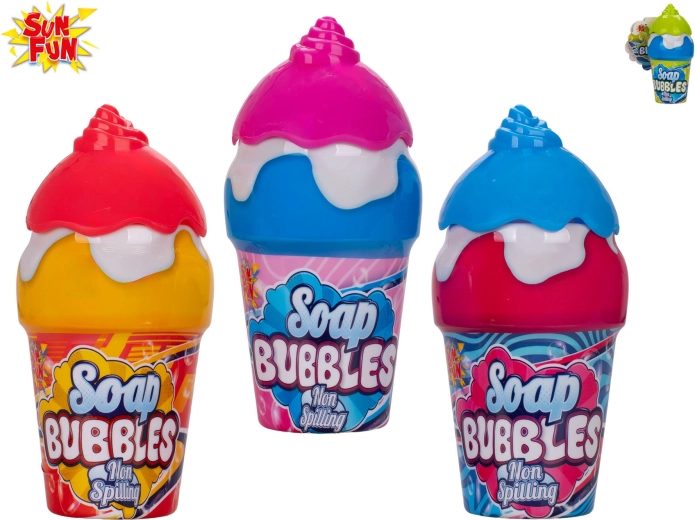Burbuļu pūšamais Sun Fun saldējuma formā - 1 gabals
