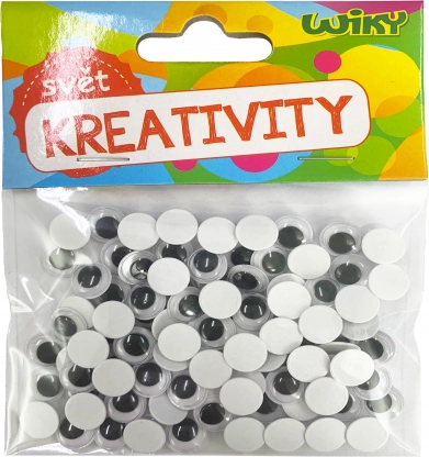 Dekoratīvās kustīgās acis 10 mm