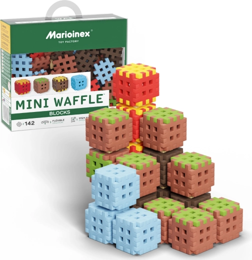 Konstruktors Mini Waffle Blocks 142 detaļas MARIOINEX