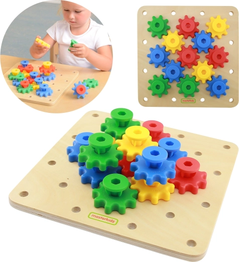 Masterkidz koka Montesori tāfele ar zobratiem