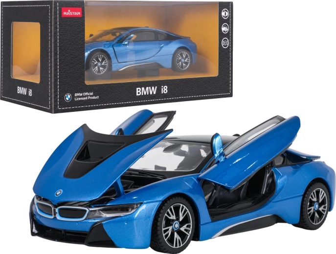 Metal BMW i8 RASTAR model 1:24 – Blue