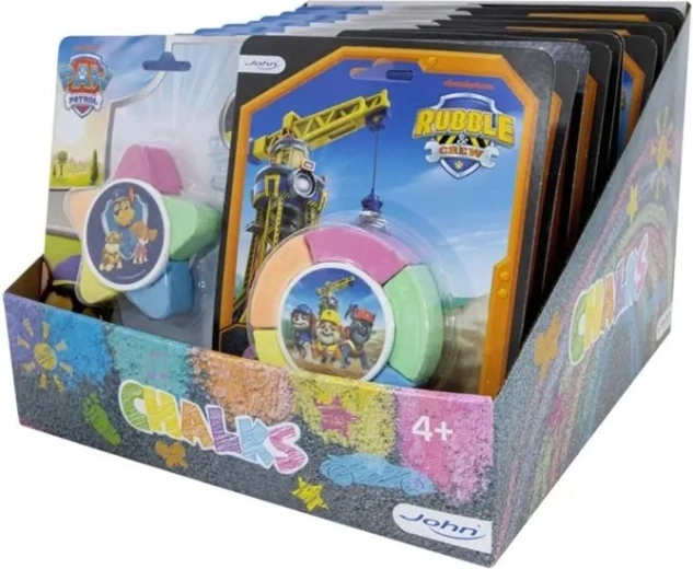 John sidewalk chalk Paw Patrol Rubble