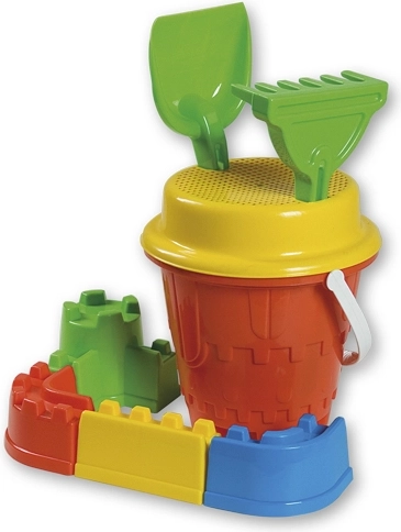 Androni smilšu komplekts pils ar nocietinājumiem vidējs – Sarkans