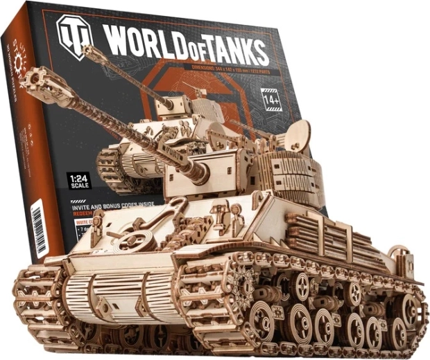 Little Story Wooden 3D Puzzle World of Tanks M4A3E8 Sherman