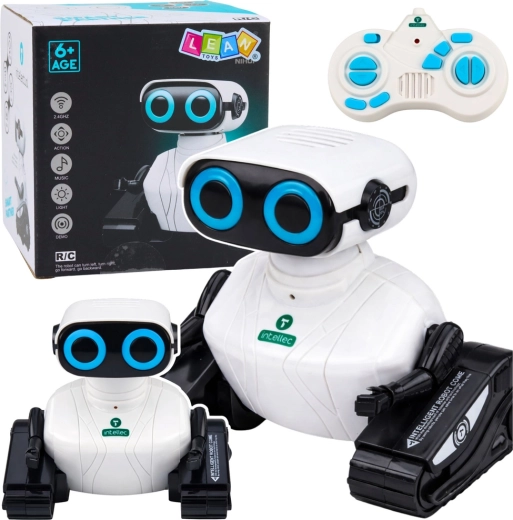 Interaktīvs kāpurķēžu RC robots ar LED acīm un dejošanu