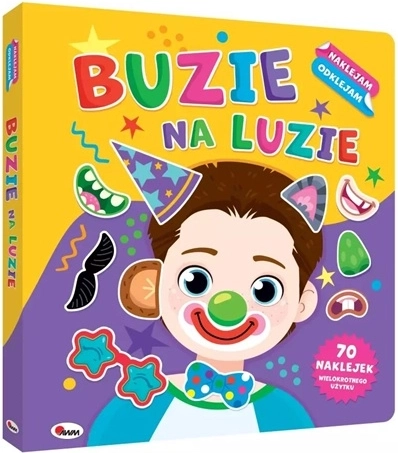 Uzlīmju grāmata „Naklejam, odklejam: Buzie na luzie”