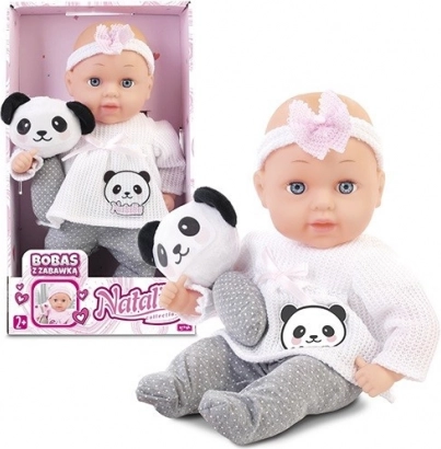 NATALIA baby doll 33 cm with toy