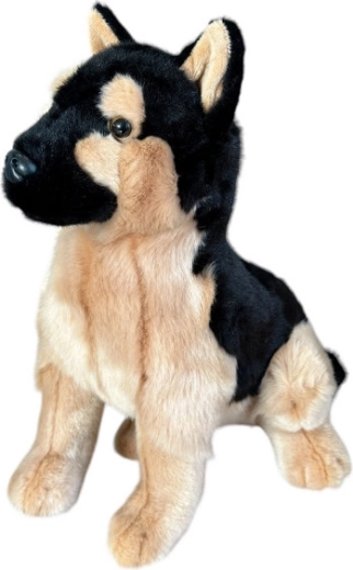Plīša suns – vācu aitu suns, sēdošs 28 cm