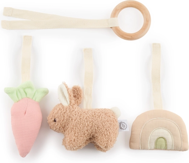 Wooden ring with detachable toys bunny Fine