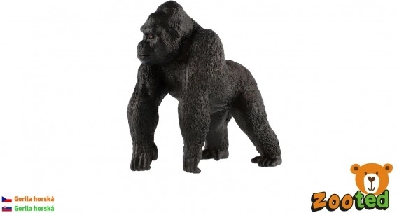 Kalnu gorilla – reālistiska plastmasas figūriņa 11 cm