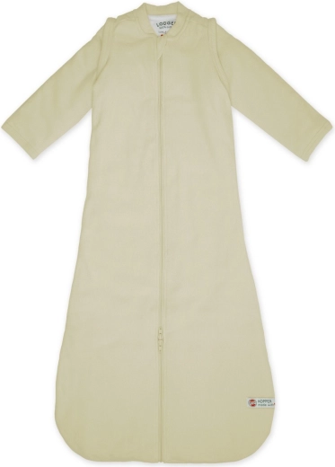 Lodger Hopper Rib Cream 86/98 Sleeping Bag with Sleeves