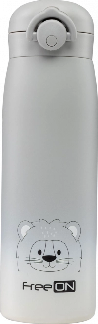 FreeON bērnu nerūsējošā tērauda termopudele 480 ml - Pelēka