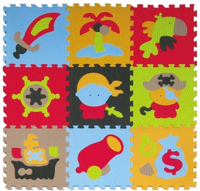 Baby Great putu puzles paklājiņš Pirāti 30 × 30 cm