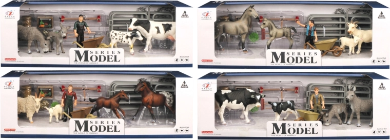 Saimniecības dzīvnieciņi – lauku dzīvnieku komplekts, 4 veidi