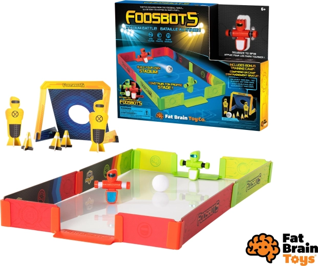Fat Brain Foosbots stadionu kauja – robo futbols ar stadionu