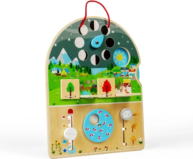 Bigjigs Toys koka motorikas dēlis “Laikapstākļi”